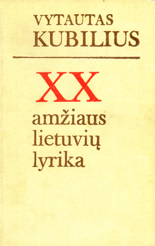 virselis XXa-lietuviu-lyrika