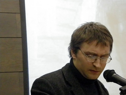 Donatas Petrošius Panevėžio liteatūrinės žiemos 2009 festivalyje. Benedikto Januševičiaus nuotrauka